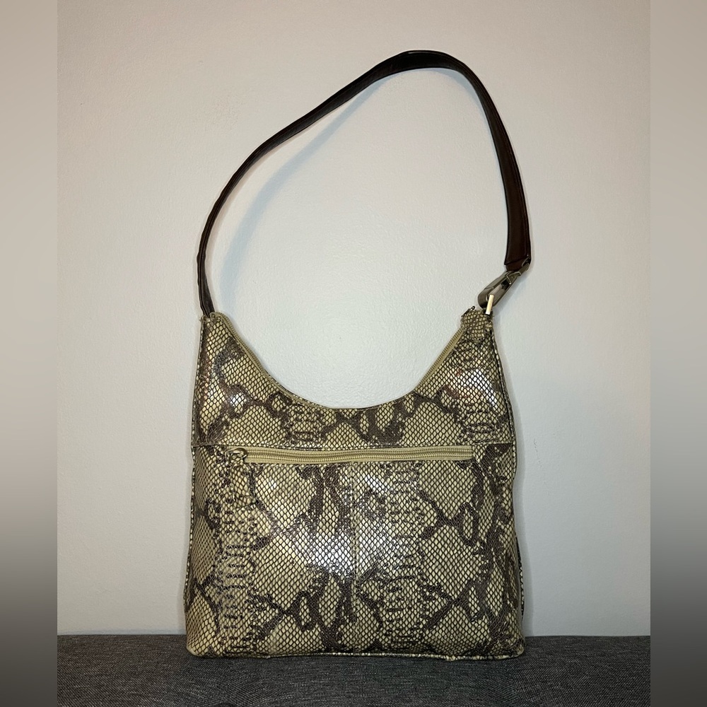 Tignanello Snakeskin Shoulder Bag